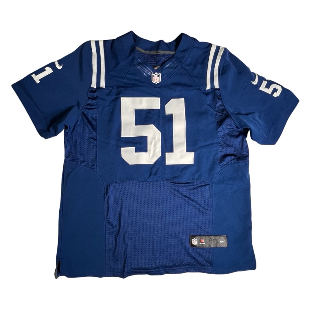 Nike Indianapolis Colts 51 Pat Angerer On Field Jersey Size 48 XL NFL Football